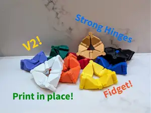 Infinite Flexagon V2 (Print in place)