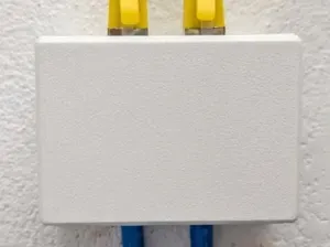 RJ45 Keystone Junction Box - Dual Port, Mounted