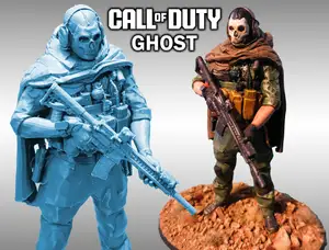 Ghost from Call of Duty Modern Warfare/Warzone figure/statue (1/10)