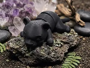 Mini  Articulated Flexi Black Panther  Fidget Toy 