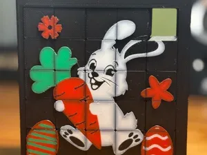 5x5 Sliding Puzzle – Easter Bunny Edition