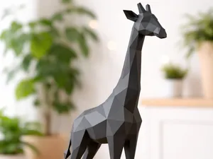 Giraffe low polly art
