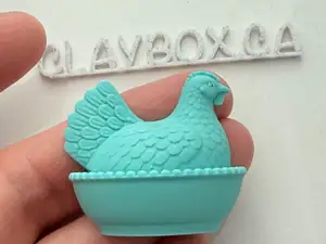Nesting Hen Dish Magnet