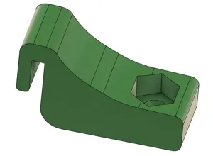 CRF300L licence plate fixing hook - no drilling