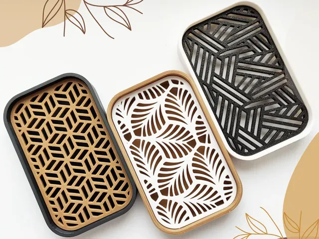 Oval Soap Dish + 4 Dish Insert