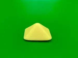 Pyramid with rounded corners - beveled pyramid