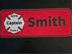 Locker name plate
