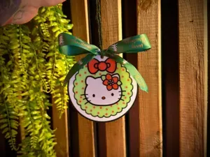 Hello Kitty Ornament - Christmas - Face down