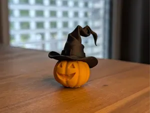 Witch Hat Pumpkin – Smiling Jack-O’-Lantern