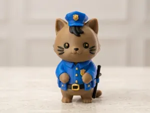 [Meow!] Policeman Cat, Policeman Kittie!