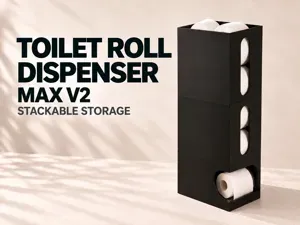 Simple Stackable Toilet Roll Dispenser MAX V2
