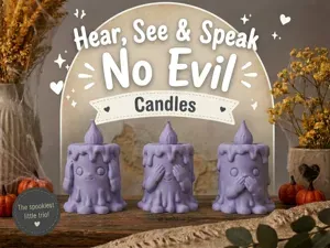 Hear, See & Speak No Evil Candles