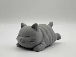 Chubby Belly Cat – Lazy Chibi Cat