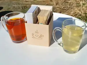 Modern storage box for tea bags