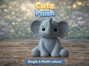 Dusty the Elephant - Cute Meets Plush