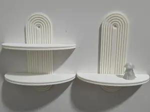 Arched Wall Shelf Set – 1 & 2 Tier Display Shelves