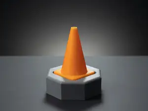 Traffic Cone Fidget Clicker