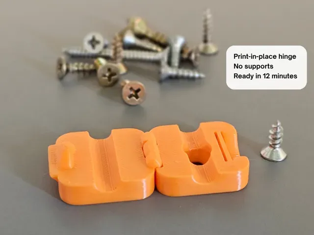 Print-in-Place Cable Holder – Screw Mount - Fast — Image 2 of 4