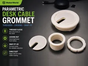 Parametric Desk Cable Grommet