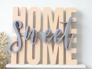 00116 Schriftzug Home Sweet Home