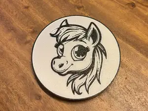 Cute pony coaster