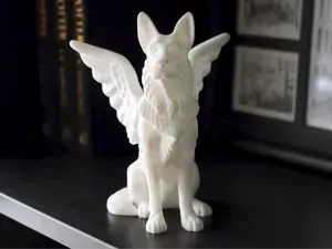 German Shepherd with Angel Wings