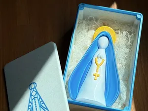 Nossa Senhora Aparecida com caixa