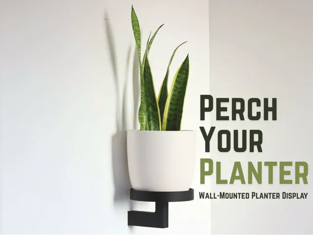 Plant Perch: Wall-Mounted Planter Display