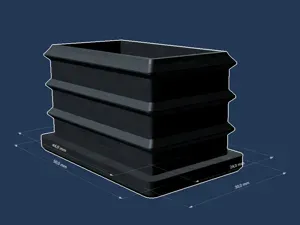 Stopfen für 4 Kant Rohr 50x30x2mm