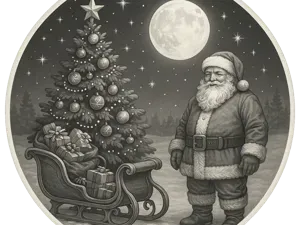 Christmas Tree Ornament Bauble - Santa Claus