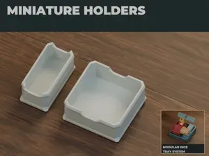 Modular Miniature Holders - 1x2 and 2x2