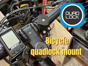 Bicycle handlebar quadlock mount 35mm/26mm