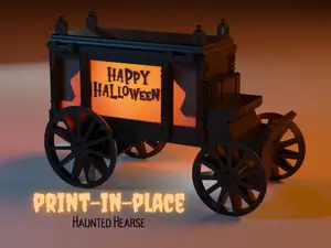 Haunted Hearse - Print-in-Place Foldable Model