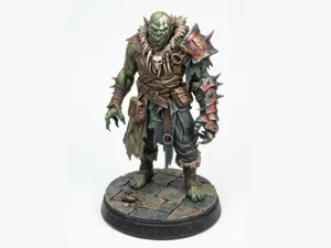 Half-Orc D&D Miniature (45mm)