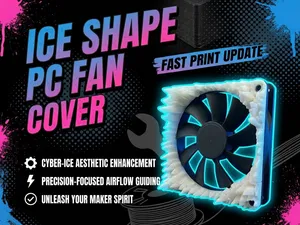 ice style fan cover for 60mm, 120mm and 140mm