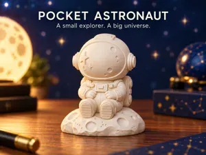 Pocket Astronaut | Cute Desk & Shelf Decor