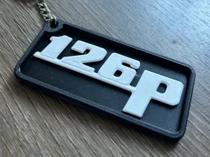 Polish Automotive Legend: Fiat 126p Keyring