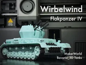 Flakpanzer IV Wirbelwind Anti-Aircraft Tank 1/35