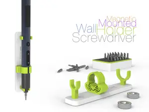 Wall-Mounted Screwdriver Holder