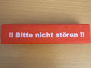 Slide-On Door Handle Do Not Disturb Sign