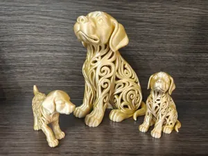 Escultura de cachorro de Golden Retriever