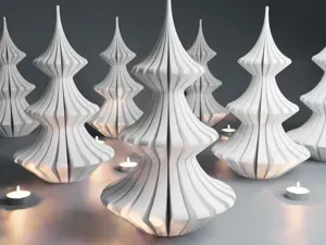 Elegant Christmas Tree for Tealight - Vase Mode