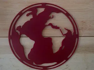 World Map Stencil – Easy Print Wall Decor