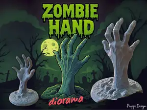 Zombie Hand Diorama