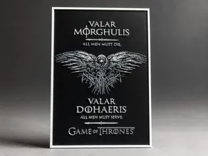 Valar Morghulis Raven - Game of Thrones HueForge