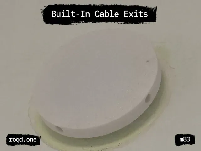 Round Junction Box Cover with Cable Pass-Throughs — Фото 3 из 4