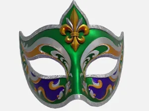 Mask Golden Lys - Masque Québec Lys doré