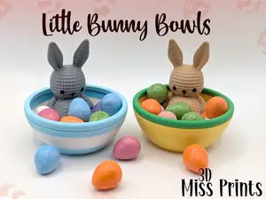 Little Knitted Bunny Bowls
