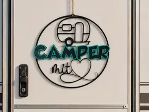 Tür- Fensterkranz "Camper mit Herz"
