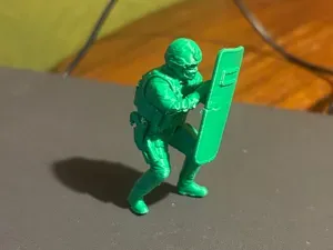 diorama miniature - tactical riot shield
